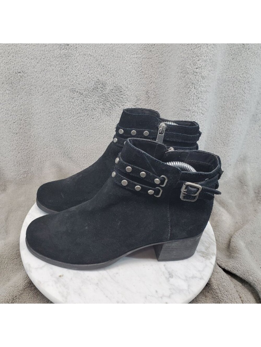 UGG Shoes Womens Size 7 Black Suede Koolaburra Gordana Ankle Boots *Read*